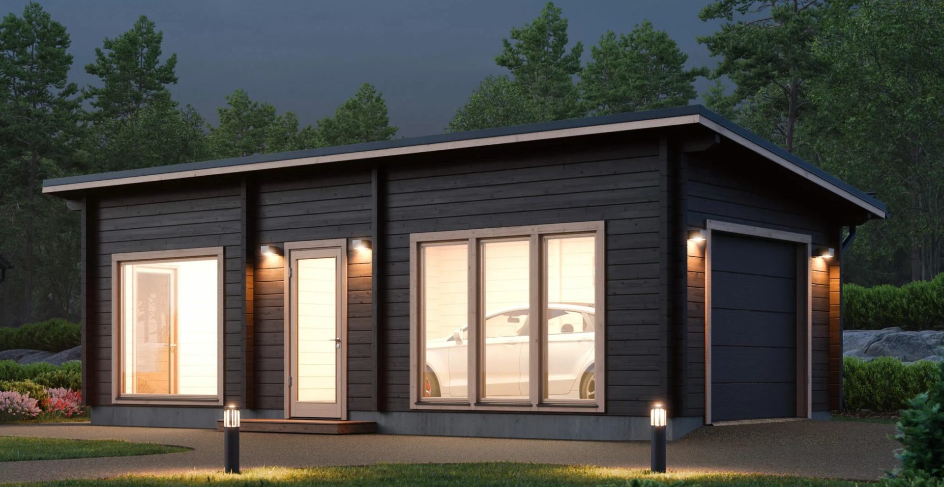 Autotalli Lake 37,5 m² - Image 2